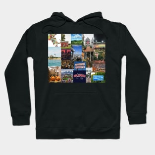 massachusetts aesthetic collage Hoodie